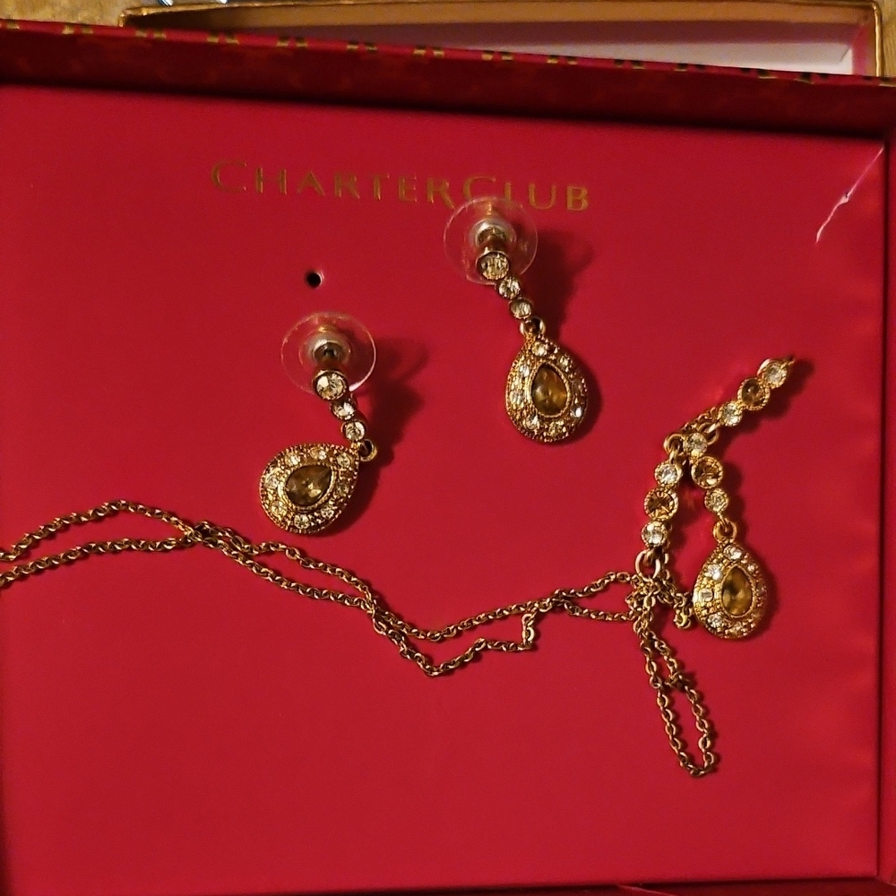 Charter Club Gold Teardrop Earrings